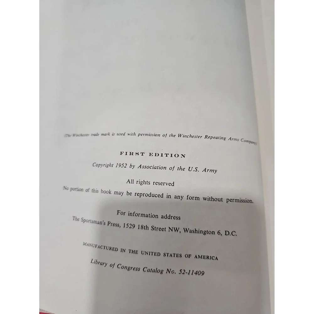 1952 Winchester The Gun That Won the West Harold F Williamson 1st Edition HC
